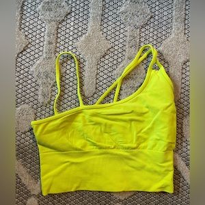 Asymmetrical alo sports bra